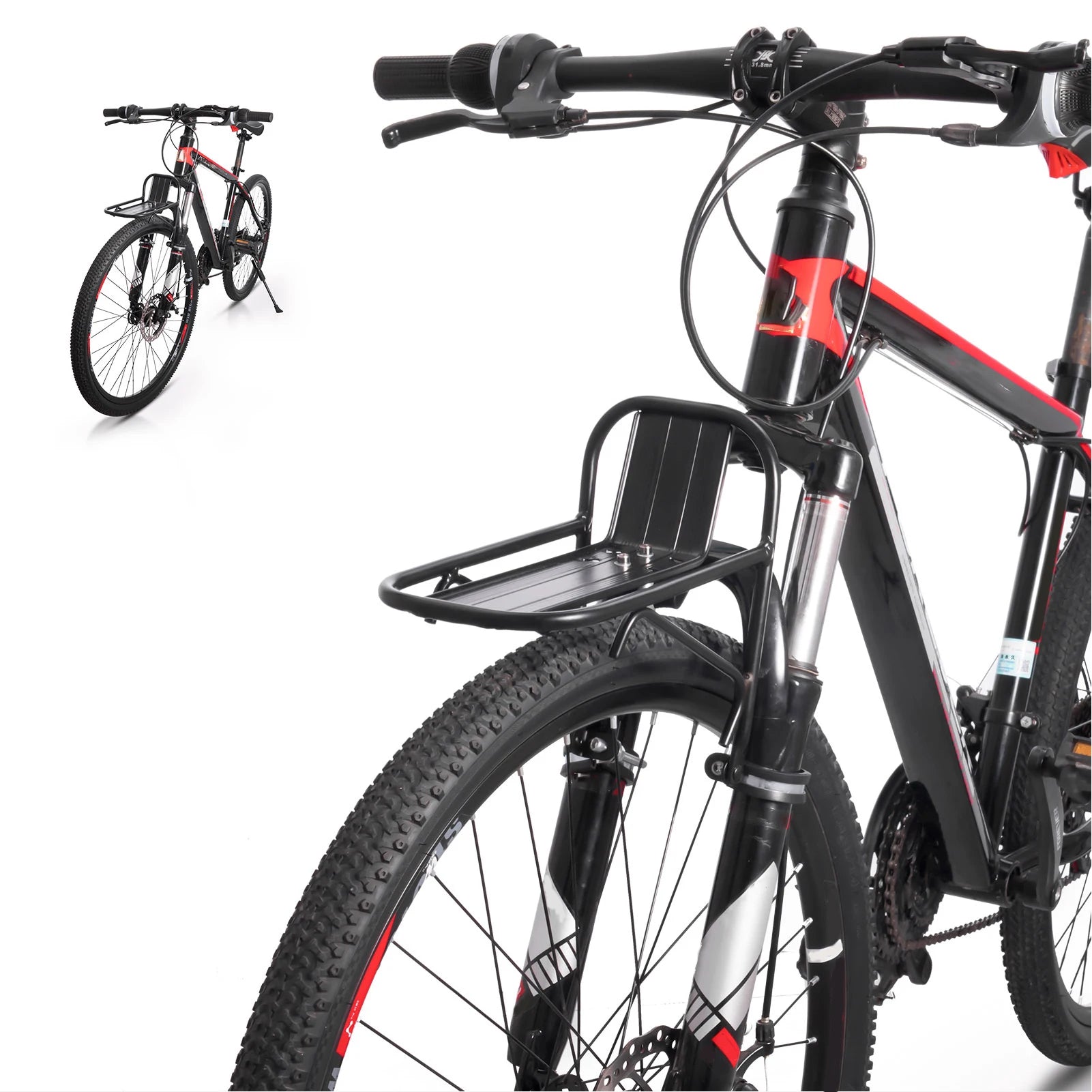 Bicycle Front Rack Aluminum Alloy Carrier - 5kg Capacity