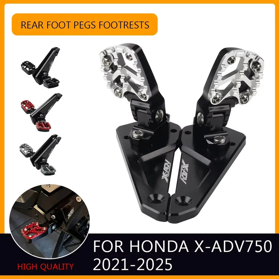 Honda XADV750 Opvouwbare CNC Aluminium Voetsteunen voor Motorfiets