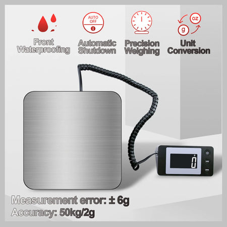Electronic Platform Scale 50kg/2g &ndash; Backlit Display