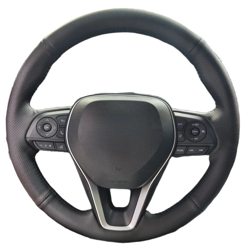 Copertura del volante in pelle cucita a mano antiscivolo per Toyota Camry RAV4