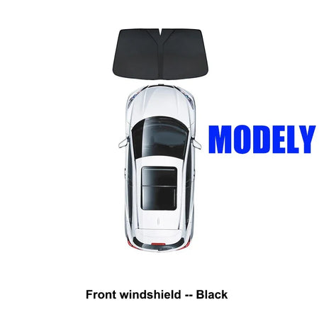 Custom Fit Side Window Sunshade for Tesla Model Y 2024 - UV Protection &amp; Heat Reduction MY Front Shield