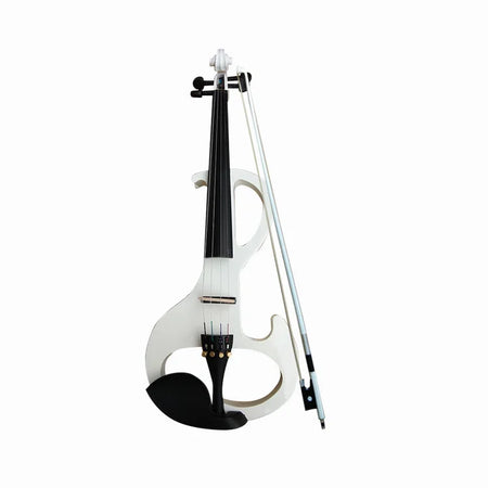 4/4 Electronic Violin Set &ndash; Silent Practice for Beginners White