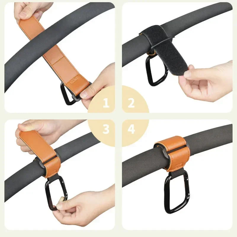 Baby Stroller Hooks &ndash; 360 Degree Rotatable Organizer
