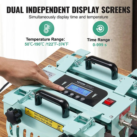 Dual Station Tumbler Heat Press 11-30oz Sublimation