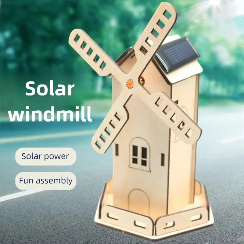 DIY Solar Energy Windmill House DIY Science Experiment Kit & Education Model Toy Physics Science Toys For Children Gift Toy by InterCyprus Trading Ltd