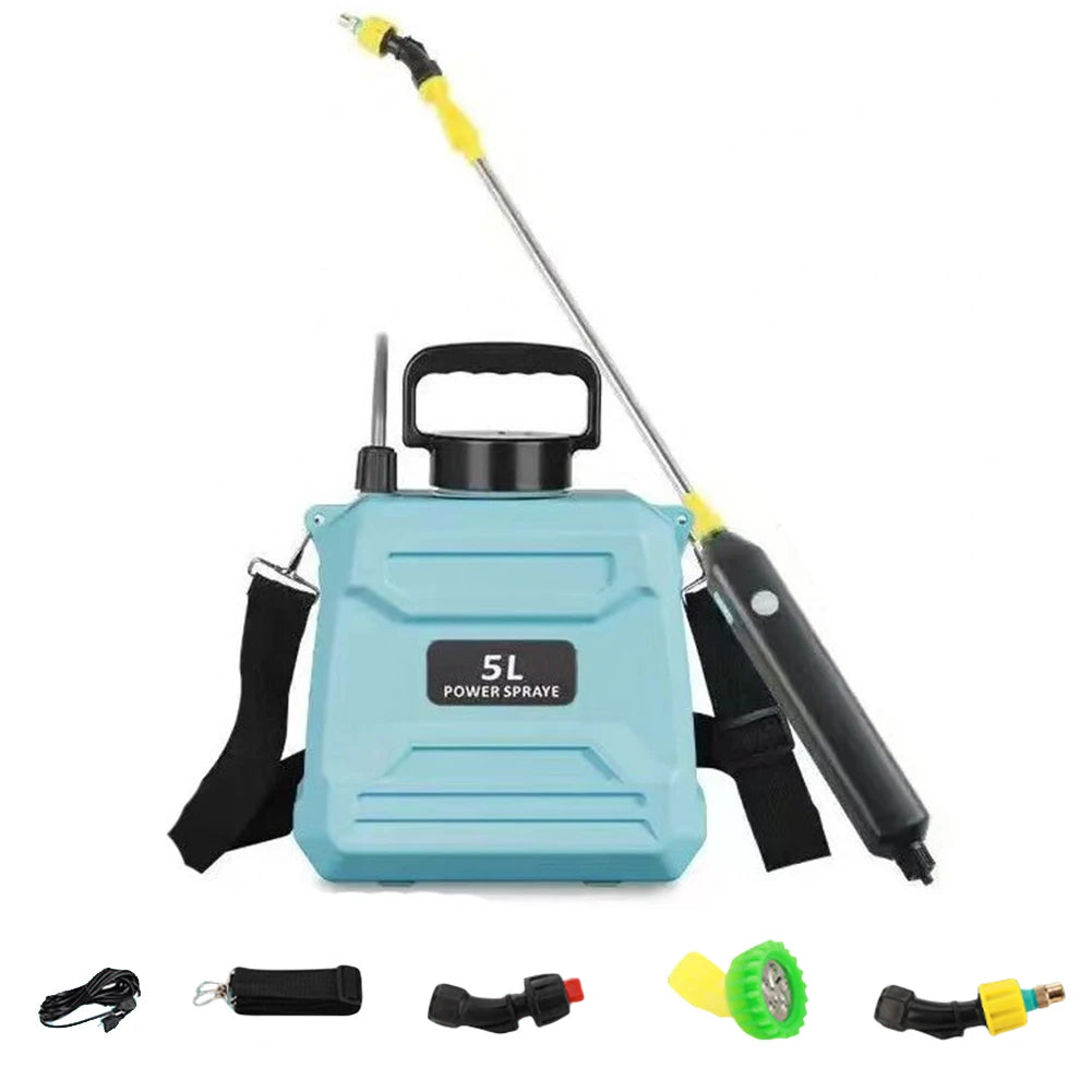 New 5L Backpack Sprayer - Easy Start With One Button SKY BLUE