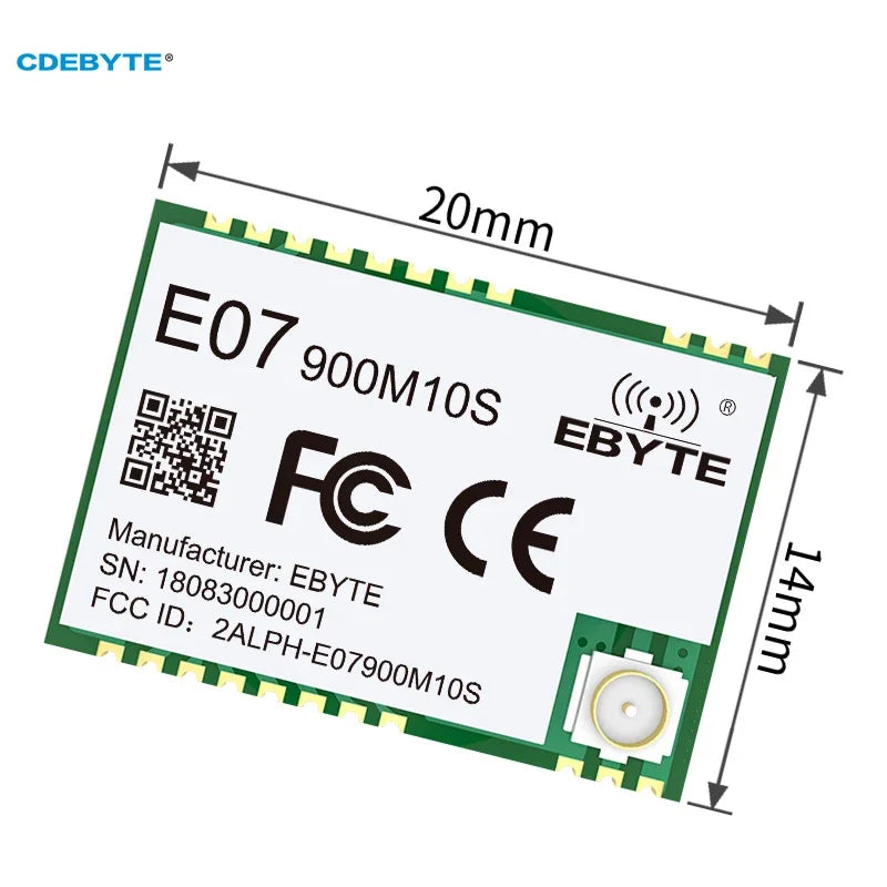CDEBYTE CC1101 Wireless RF Transmitter SPI 1.5km 10dBi IPEX