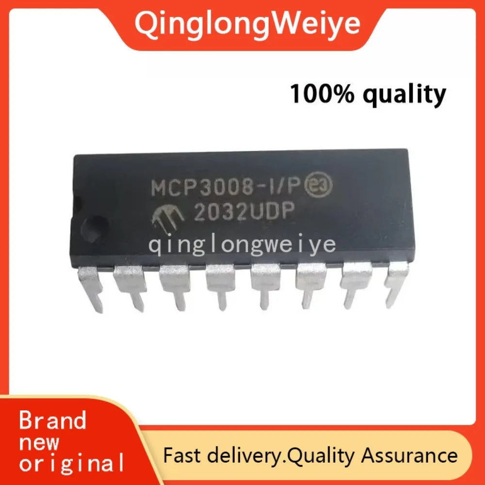 MCP3008-I/P &ndash; High-Precision 8-Channel ADC for Raspberry Pi Default Title