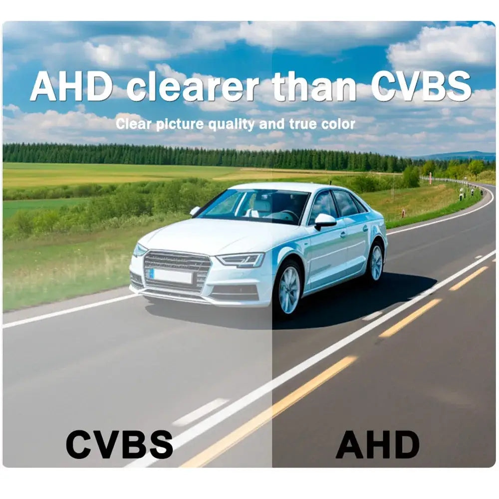 AHD 720P CCD Dynamic Trajectory Flush Mount Reverse Camera, 170° Wide Angle Starlight Night Vision Waterproof Dual Signal Switch by InterCyprus Trading Ltd