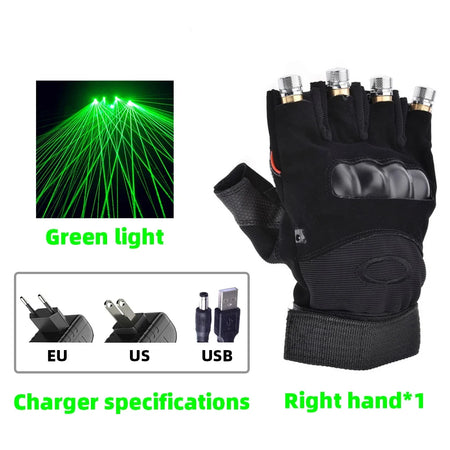 CHEGIT L0465 LED Laser Gloves &ndash; Disco Stage Lighting
