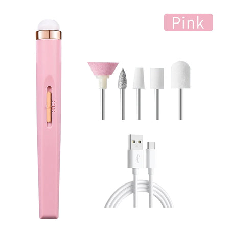 Electric Nail Drill Machine &ndash; CE Certified for Safe Home Use pink / CHINA