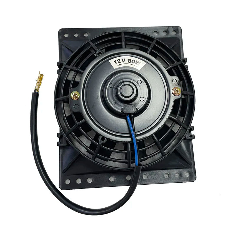 6 Inch 650CFM Radiator Cooling Fan, Universal Slim Pull Push, 12V 80W