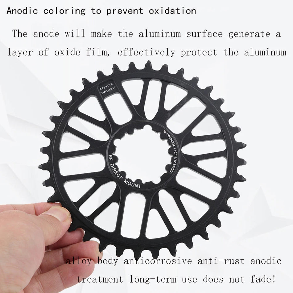 Narrow-Wide Mountain Bike Chainring, 32T-52T, for GXP Cranks