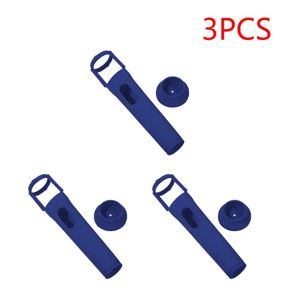 Silicone Anti Roll Mic Stand Case Non Slip For JBL PartyBox 3PCS Blue
