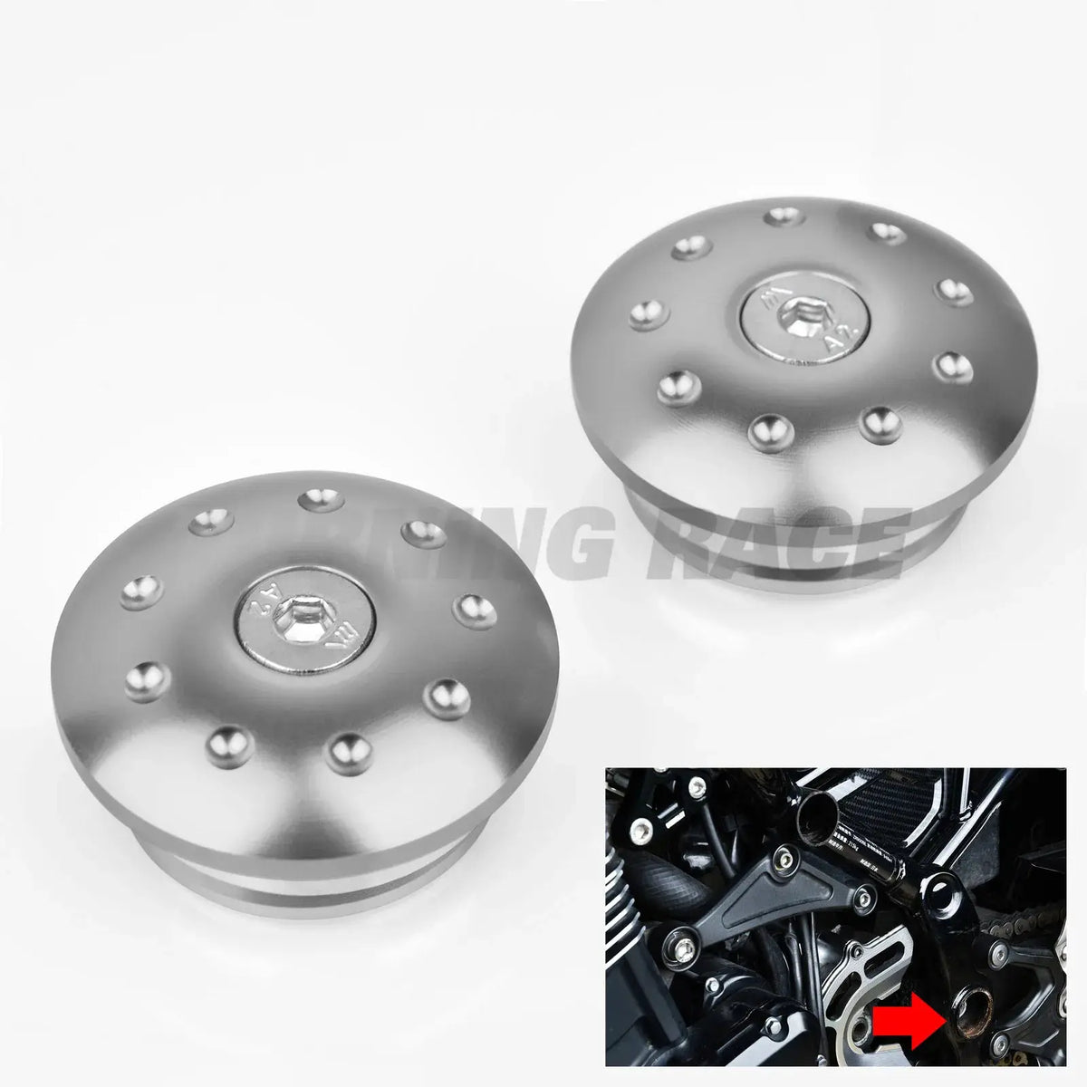 Frame Hole Plug Kit for Kawasaki Z900RS / CAFE / SE 2018–2026 CNC Aluminum Frame Guard Insert Cap Cover Accessories by InterCyprus Trading Ltd