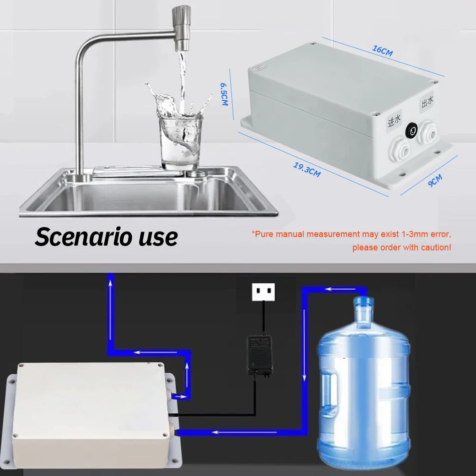 Hochfluss 12V Selbststopps Wasserpumpen-Kit für die Wasserversorgung in der Küche zu Hause