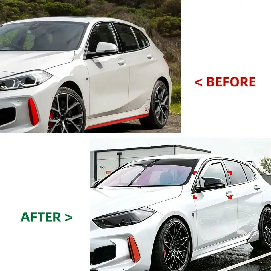 Rearview Mirror Caps ABS Glossy Black for BMW 1 2 Series F40 F44 F45 X1 F48 by InterCyprus Trading Ltd