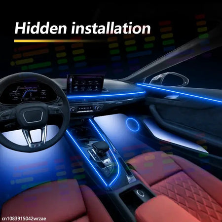 For Citroen C5 2009~2019 MK2 2th RD TD 2010 RGB Car Interior Ambient Lights Strips Breathing Lighting Kit App Control LED strips by InterCyprus Trading Ltd