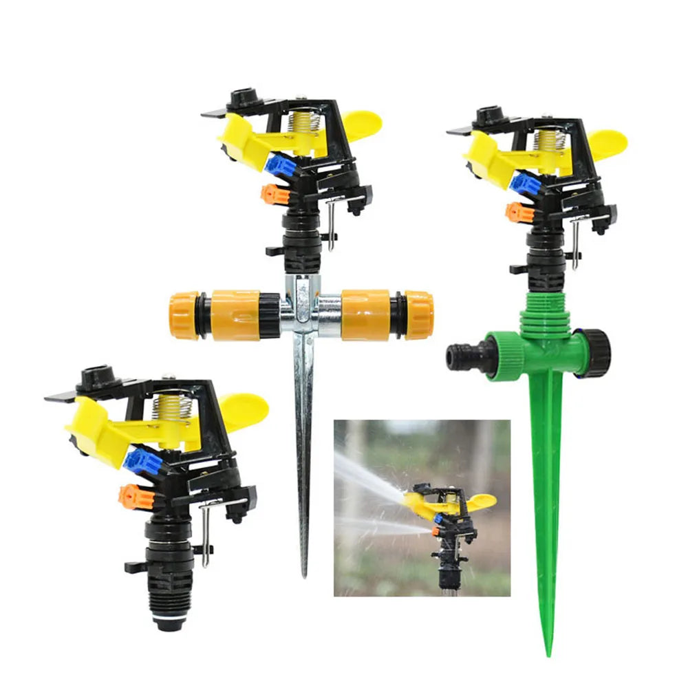 360 Degree Rotating Jet Sprinklers | Double Outlet Rocker Nozzles for Efficient Garden Irrigation