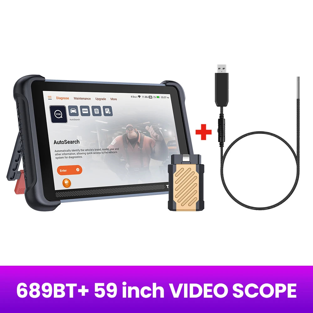 THINKCAR THINKSCAN 689BT - Bi-Directional ECU Coding CANFD 689BT and Endoscope / CHINA