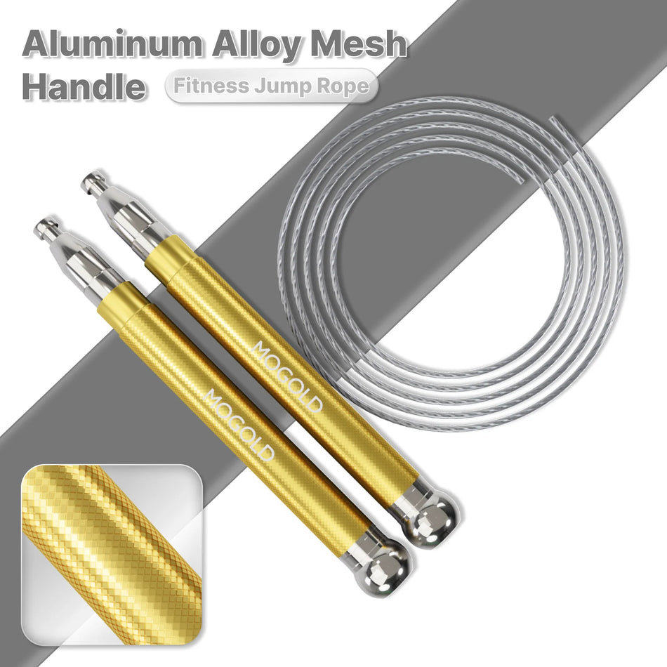 Sfoară de sărit din aliaj de aluminiu cu rulmenți dubli și lungime ajustabilă