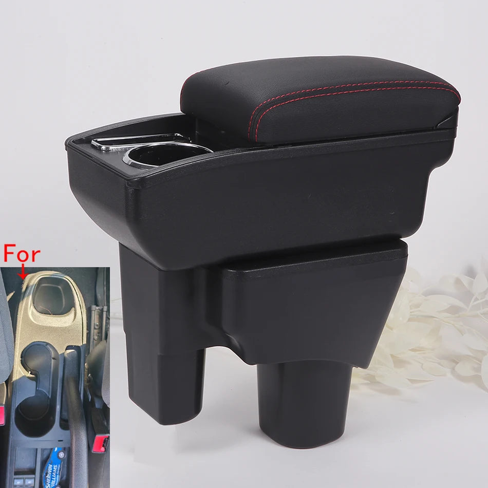 Center Console Armrest Box With PU Leather Storage For Chevrolet Onix