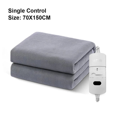 Electric Blanket 220V &ndash; Thermostat Control And Quick Heat 70x150cm Grey / EU