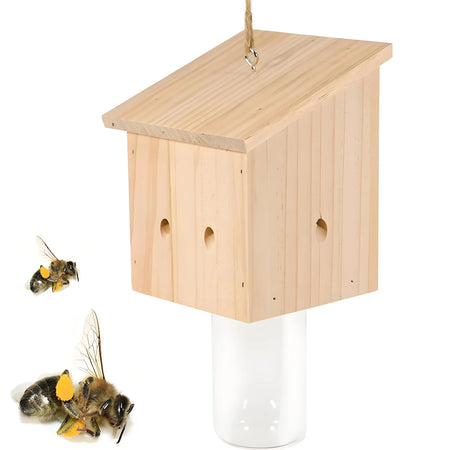 Carpenter Bee Trap Reusable Wood Insect Catcher &ndash; Non-Toxic