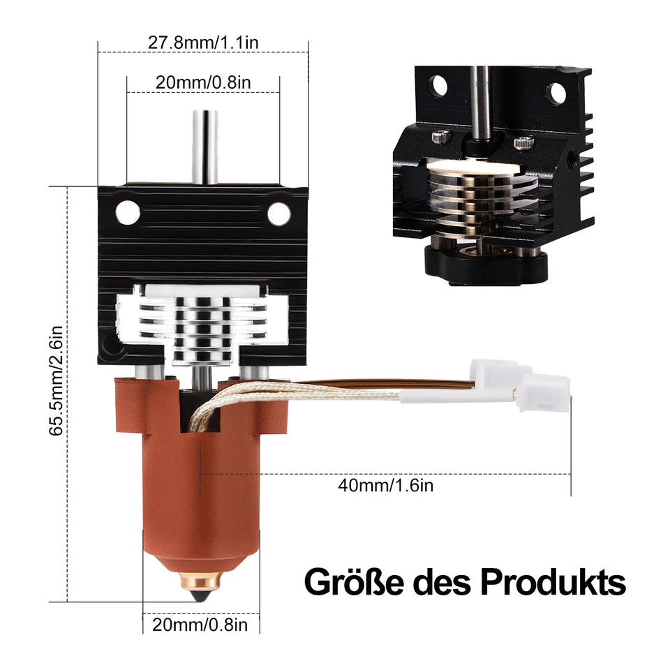 Creality K1 Keramisk Värmeblock Kit Munstycke Snabbbyte
