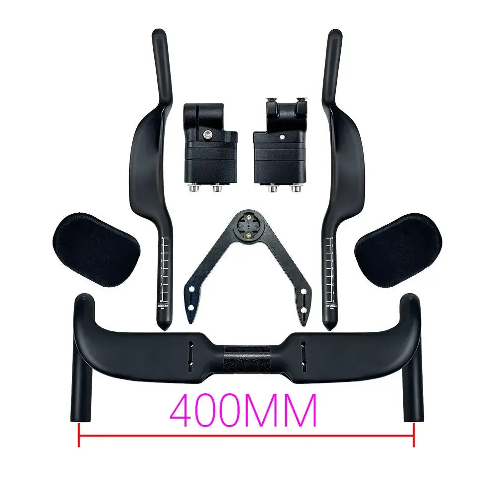 BALUGOE Fully Internal Wiring Road Bike Handlebar Carbon Professional Ironman Triathlon TT Rest Handlebar Bicycle Handle Bar by InterCyprus Trading Ltd
