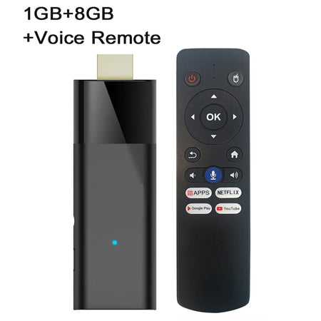 Mortal Q6 Mini 4K Smart TV Stick with Android 10 and Bluetooth 5.2 1G8G Voice Remote