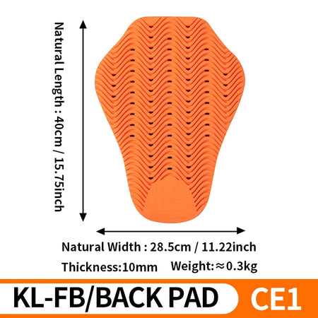 Universal Built-In Protective Gear &ndash; CE Certified Safety CE1 Back Protector