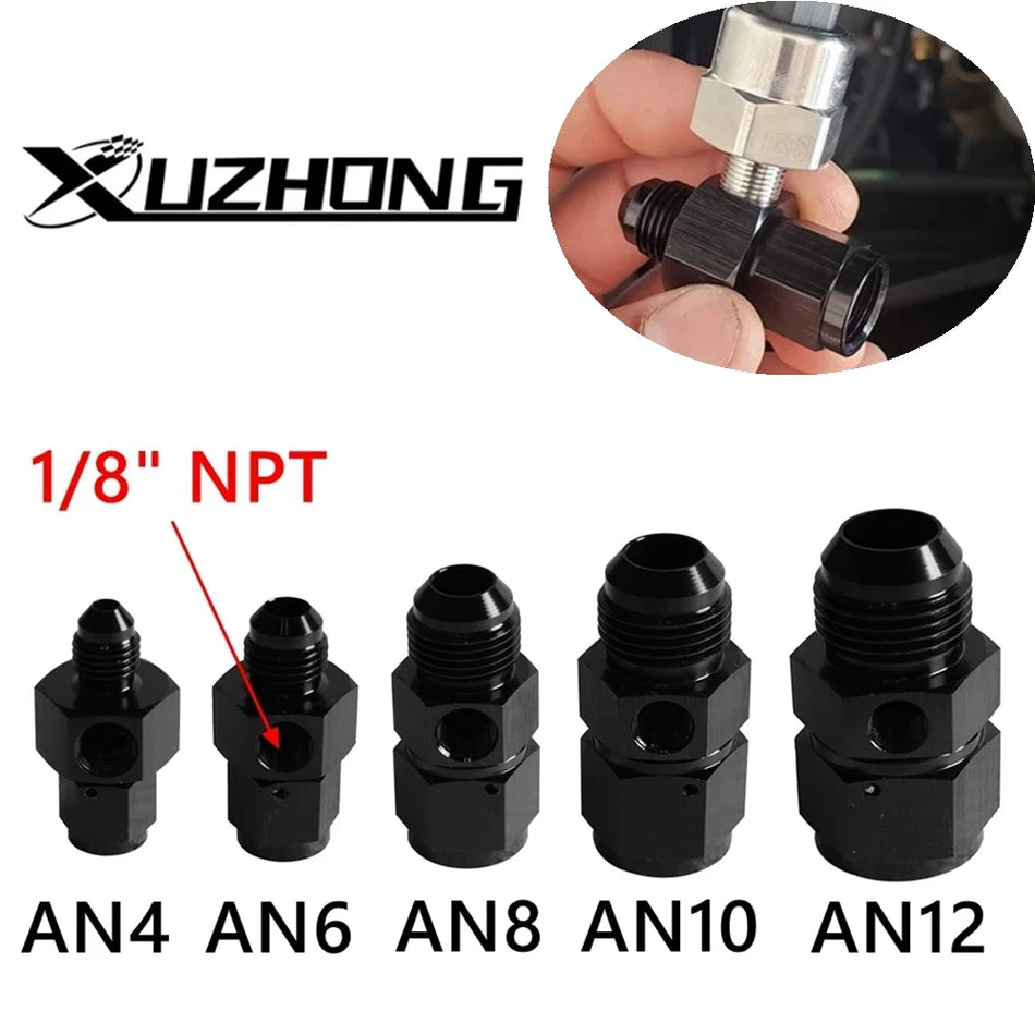 Adaptér pro snímač tlaku oleje, 1/8 NPT, hliníkový otočný fitting pro AN6-AN12