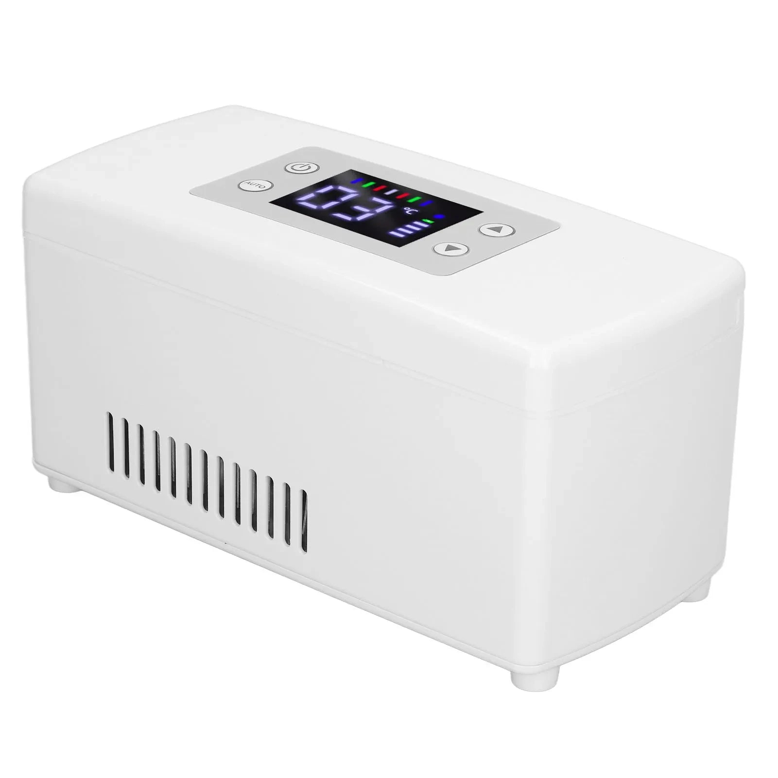 Insulin Cooler Mini Refrigerator &ndash; Portable Storage with LCD Display White
