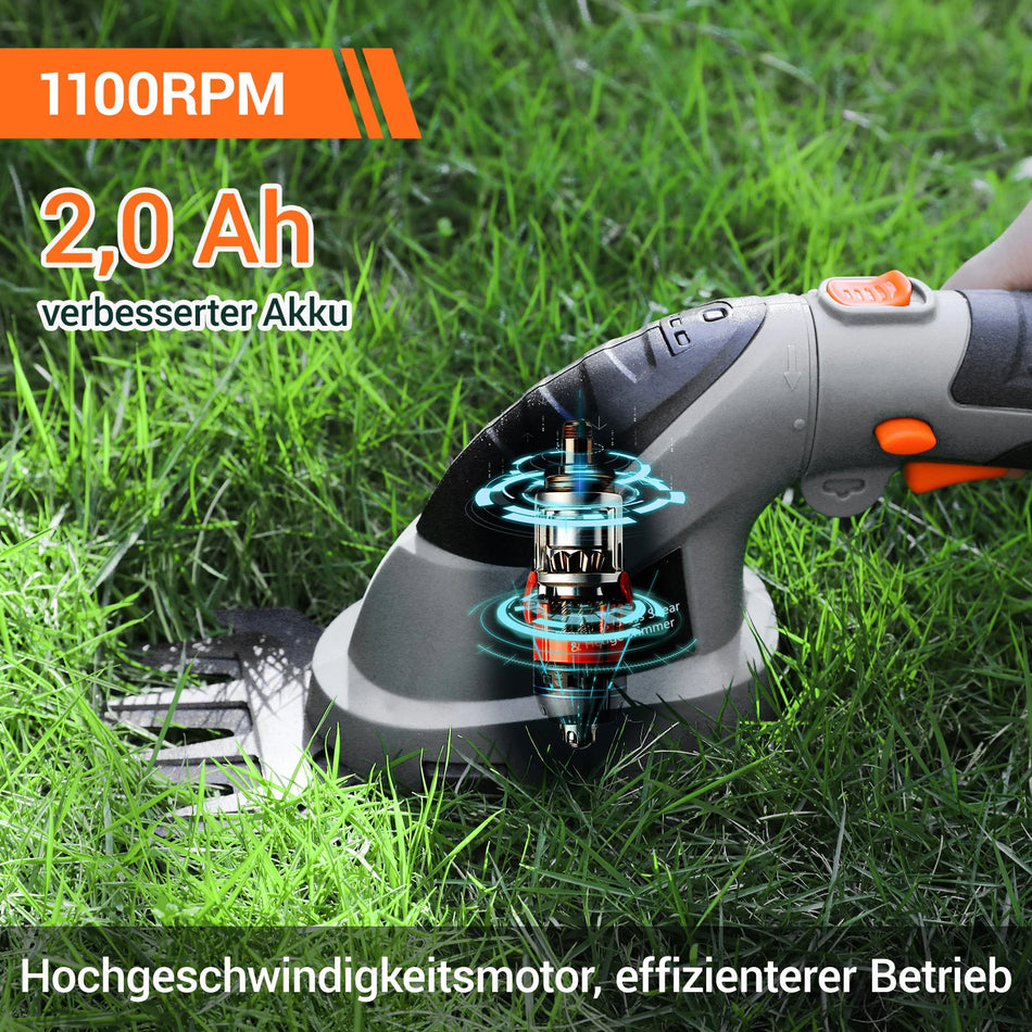 Беспроводной кусторез 2в1 Газонокосилка с удлинительной штангой