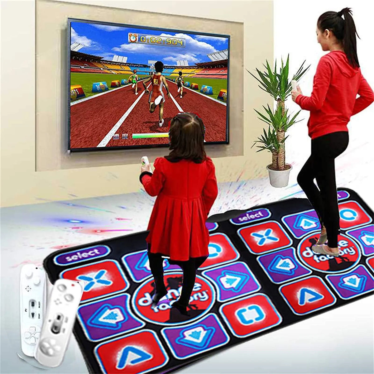 Double Dancing Mat Double User &ndash; Multi-Function Wired Dance Mat for Family Fun CHINA