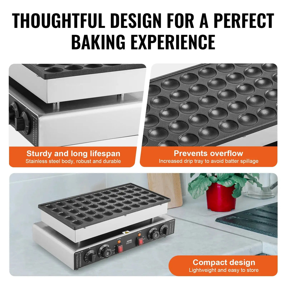 50 Pcs Mini Dutch Pancake Maker Dorayaki Baker