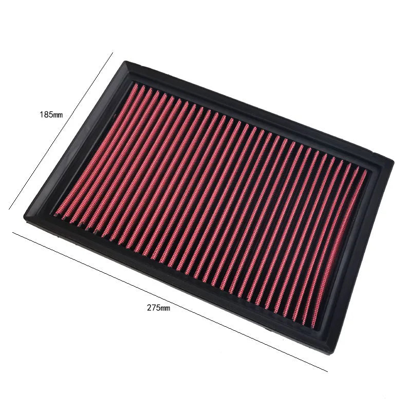 Air Filter High Flow for Mazda Premacy 2.0L L4 Gas Engine Nonwoven Fabric Red-Black