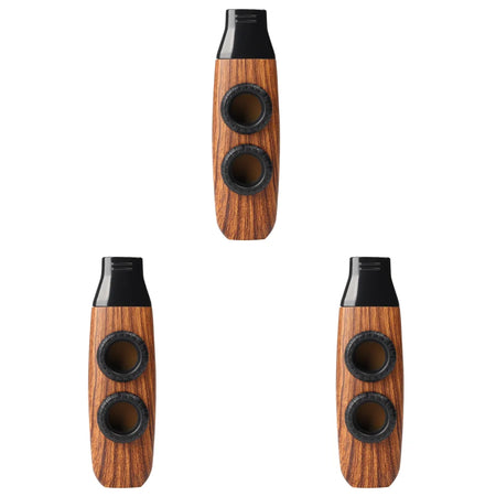 Double Hole Kazoo &ndash; Compact Portable Instrument For Ukulele Light Brown 3PCS / CHINA