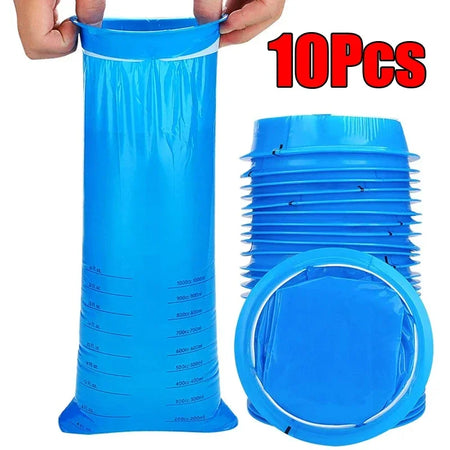 5-50Pcs 1000ML Portable Disposable Vomit Bag &ndash; Travel Use 10Pcs