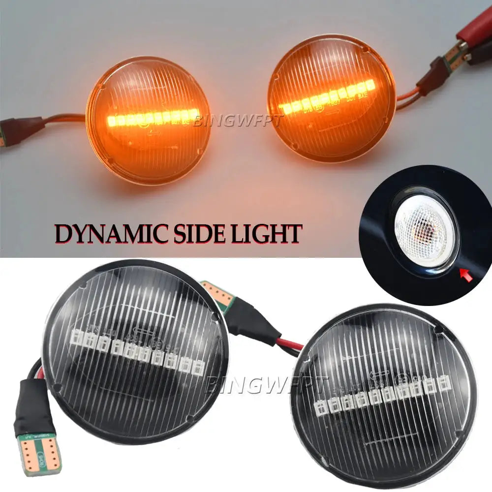 2PCS Dynamic LED Turn Signal Side Marker Light For Land Range Rover L322 2002-2012 Repeater Sequential Flasher Blinker Lamp by InterCyprus Trading Ltd