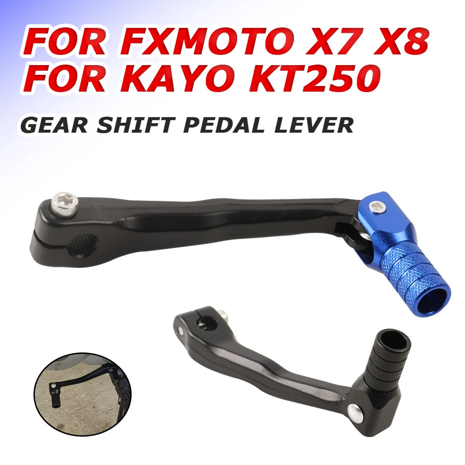 FXMOTO X7 X8 Πτυσσόμενος CNC Μοχλός Ταχυτήτων για KAYO KT250, Αλουμίνιο 6061-T6, Άμεση Αντικατάσταση για Dirt Bikes