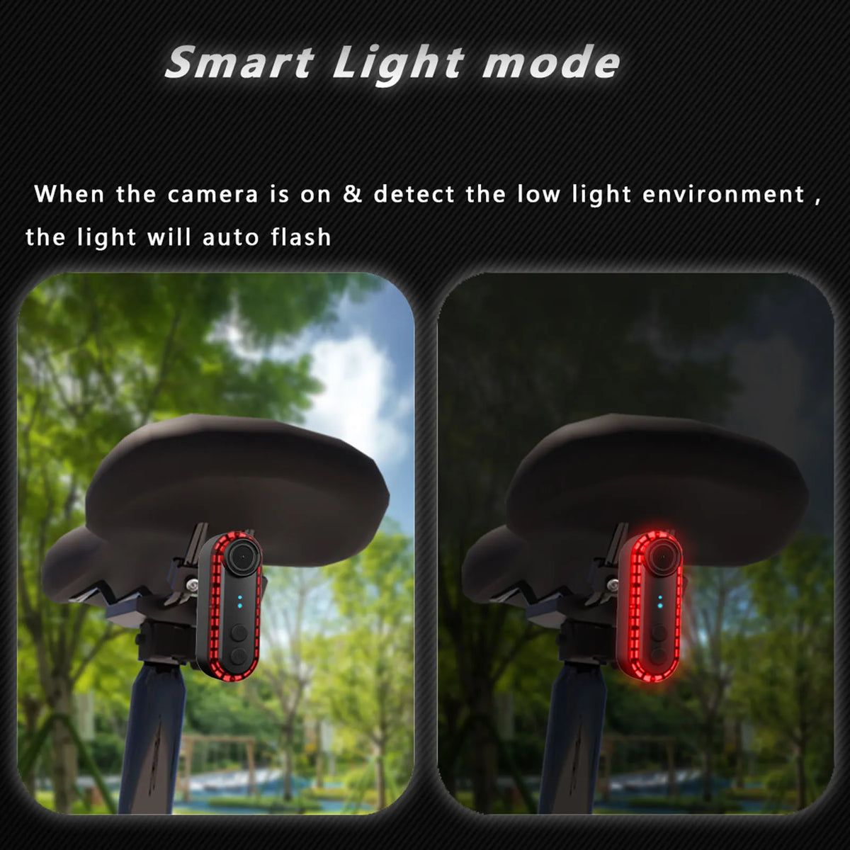 Bike Camera 1080P 150&deg; Wide Angle &ndash; Waterproof Tail Light