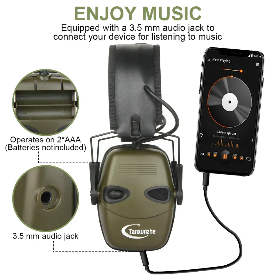 Tactical Electronic Shooting Earmuff &ndash; Noise Reduction 22dB