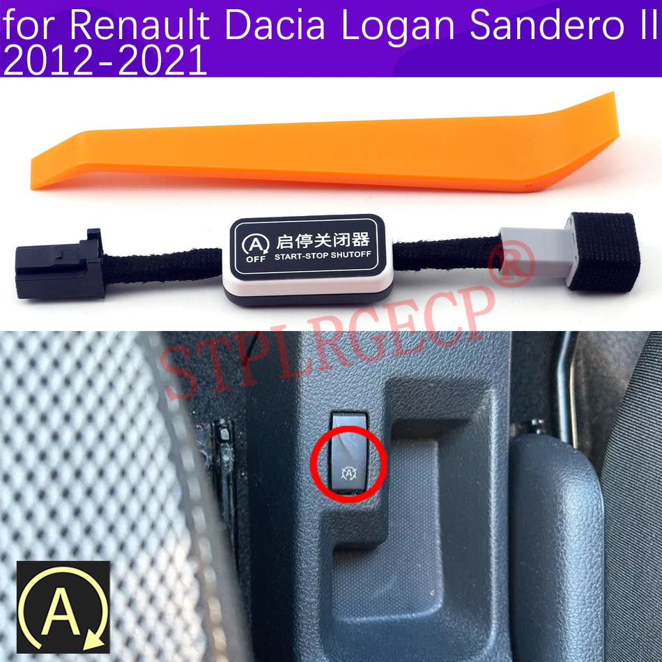 Interruptor de Parada y Arranque del Motor para Renault Dacia Logan Sandero II 2012-2021