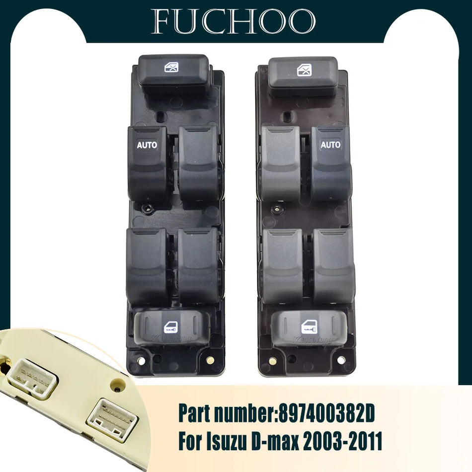 Botón de control del interruptor de ventana eléctrica para Isuzu D-Max 7400382D