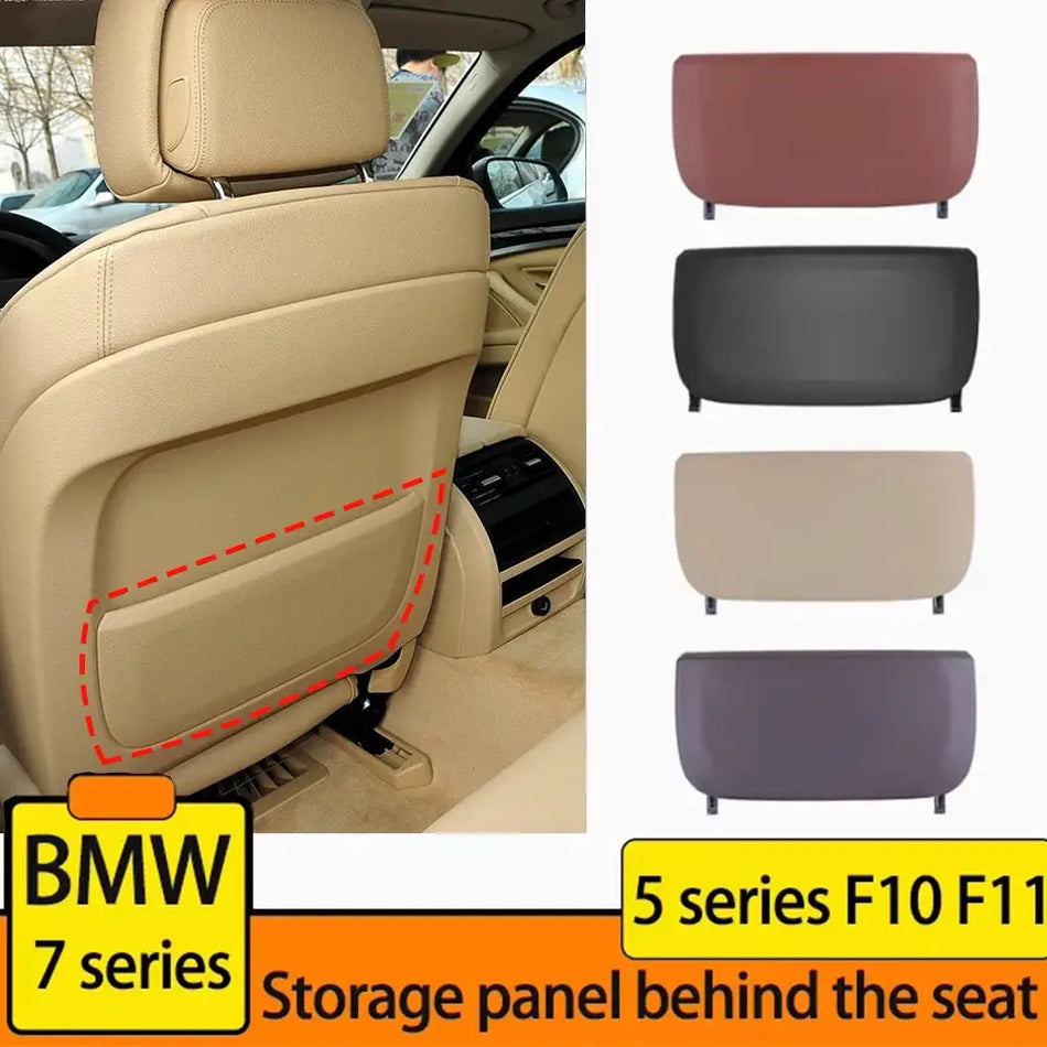 Leather Car Seat Backrest Panel Storage Pocket Cover For BMW 5 7 Series 5GT F10 F11 F01 F02 F07 2008-2017 by InterCyprus Trading Ltd