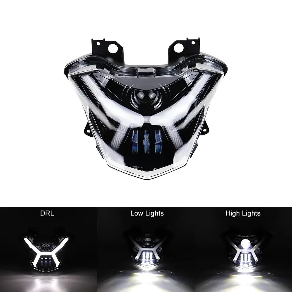 for Kawasaki Z650 Versys-X300 KLE300 2017-2021 LED Projector Headlight High/Low Beam DRL Motorcycle Front Light Assembly by InterCyprus Trading Ltd