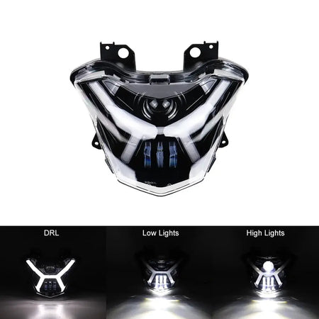 for Kawasaki Z650 Versys-X300 KLE300 2017-2021 LED Projector Headlight High/Low Beam DRL Motorcycle Front Light Assembly by InterCyprus Trading Ltd