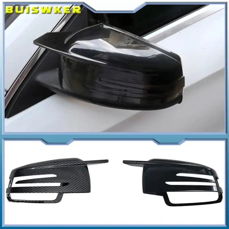 Black Side Mirror Cap Covers For Mercedes Benz Models
